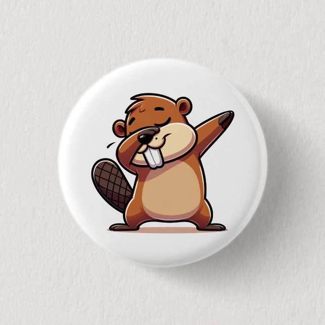 Groundhog day sticker 1 inch round button (Front)
