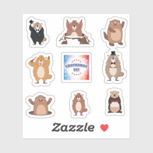 Groundhog Day Stickers