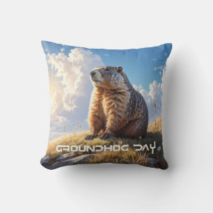 GROUNDHOG DAY THROW PILLOW