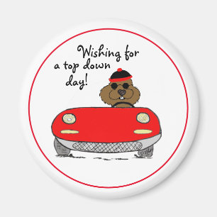 Groundhog Day Top Down Magnet