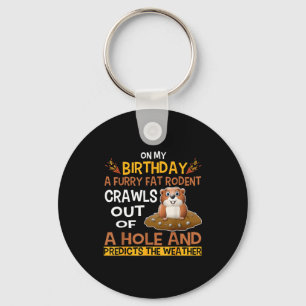 Groundhog Day Woodchuck Gifts Costume For Kids Dec Keychain