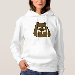 Groundhog Face Hoodie