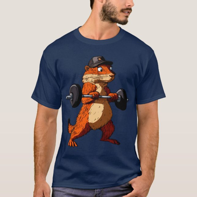 Groundhog Gym Bodybuilder T-Shirt (Front)