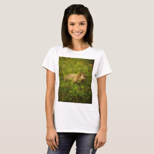Groundhog in a field t-shirt