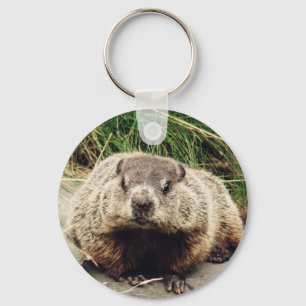 Groundhog Keychain