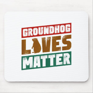 Groundhog Lives Retro Vintage Animal Lovers Men Wo Mouse Pad