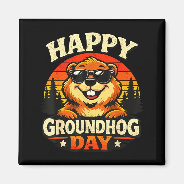 Groundhog  magnet (Front)