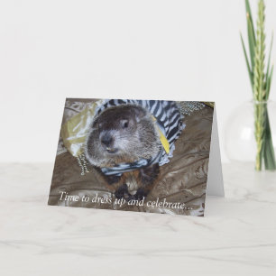 Groundhog Maude Birthday Card
