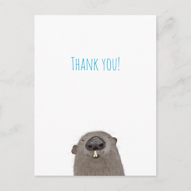 Groundhog merci carte postale (Devant)