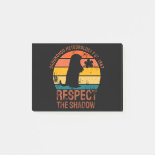 Groundhog Meteorology Est. 1887 Post-it Notes