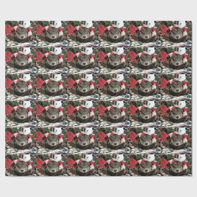 Groundhog "Moses" Holiday Gift Wrap (Seam)