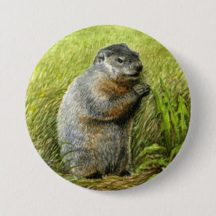 Groundhog pin / button
