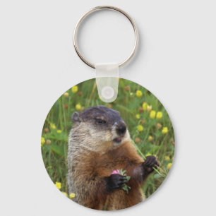 Groundhog Pose Keychain
