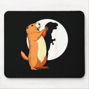 Groundhog Shadow Dinosaur Funny Puppet Happy Groun Mouse Pad