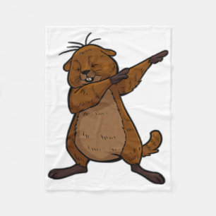 Groundhog Shirt Funny Dab Dance Christmas T Shirt Fleece Blanket