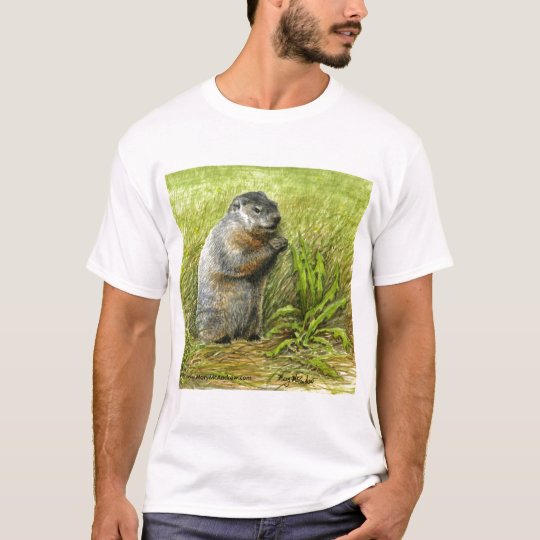 Groundhog T-shirt (close up view)