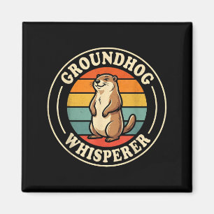 Groundhog Whisperer Team Shadow Cool Ground Hog Da Magnet