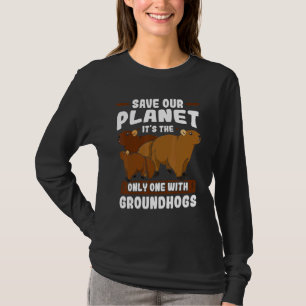 Groundhog Woodchuck Marmot Animal Ground Squirrels T-Shirt