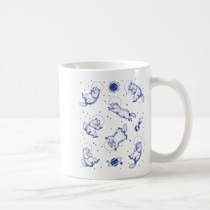 Groundhogs Astronaut In Space Funny Retro Groundho Coffee Mug