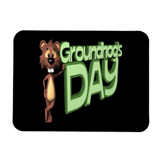 Groundhogs Day Magnet (Horizontal)