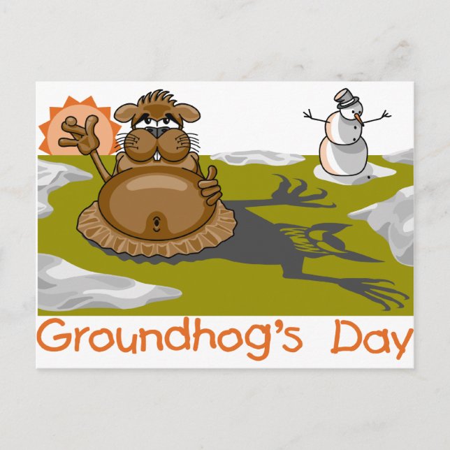 Groundhog's Day Postcard (Front)