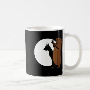Groundhogs Dog Shadow Puppet Funny Woodchuck Coffee Mug