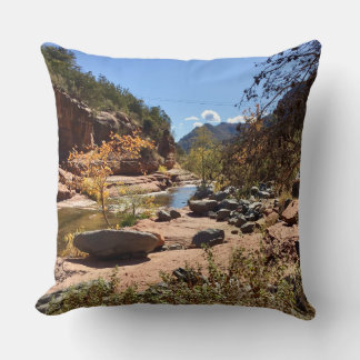 Grounding in Sedona Tranquillity Scenic Nature Throw Pillow