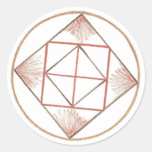 Grounding Mandala Classic Round Sticker