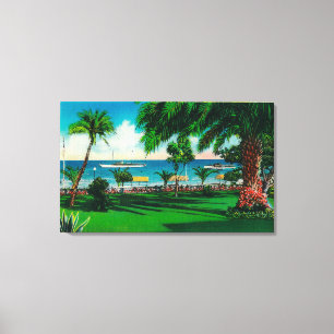 Grounds in front of Hotel St. Catherine Canvas Print