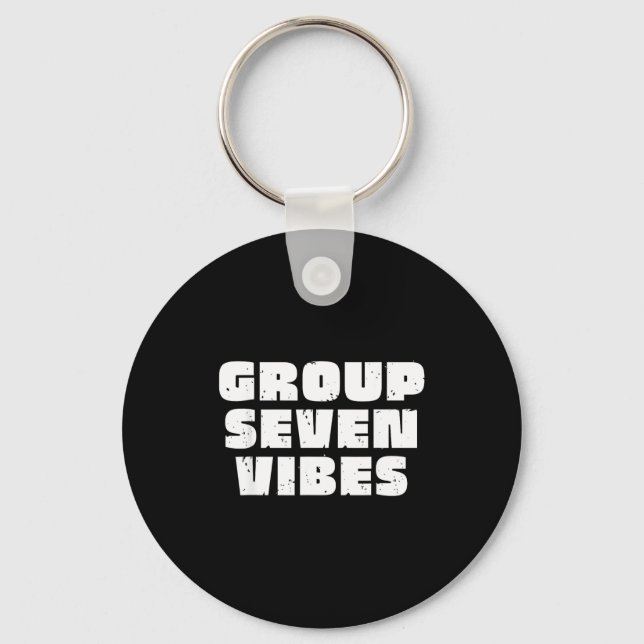 Group 7 Seven Vibes Elite Members  Keychain (Front)