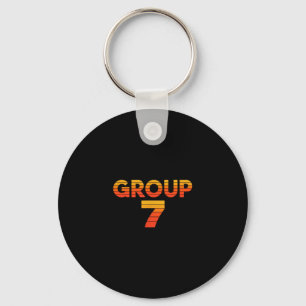 Group 7 teacher proud funny school squad halloween keychain