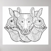 Group Animal Doodle 2