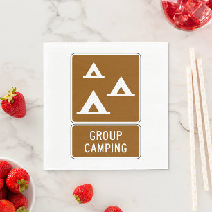 Group Camping Sign Napkin