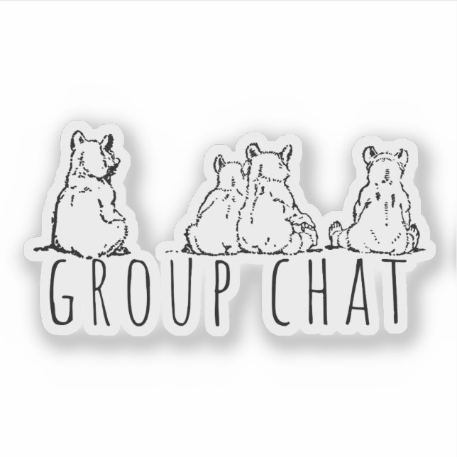 Group Chat Cute Bears (Front)