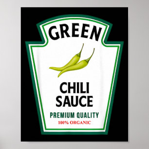Group Condiments Family Halloween Costume Green Poster