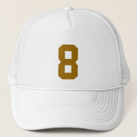 Group custom number eight 8 color gold