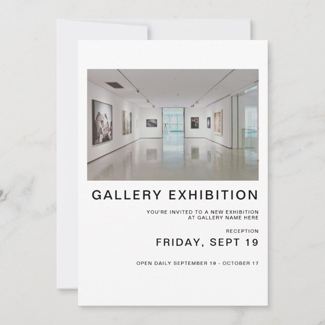 Group Gallery Exhibition Invitation Template (Front)