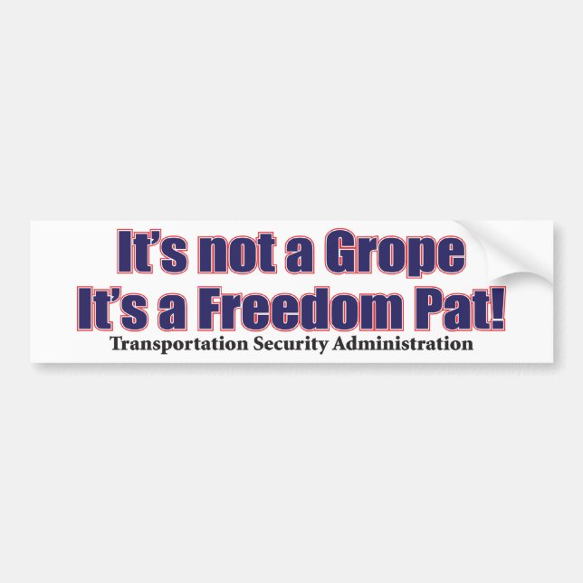 GROUP-GROPE BUMPER STICKER (Front)