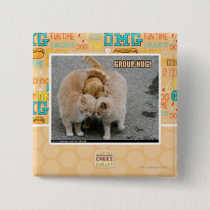 group hug 2 inch square button
