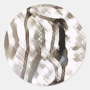 group hug classic round sticker