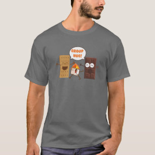 Group Hug Funny Smores Chocolate Marshmallow Campi T-Shirt