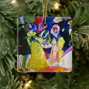 Group in Crinolines by Wassily Kandinsky Ceramic Ornament