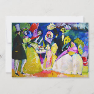 Group in Crinolines by Wassily Kandinsky Invitation