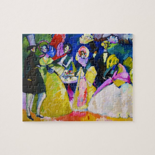 Group in Crinolines by Wassily Kandinsky Jigsaw Puzzle (Horizontal)