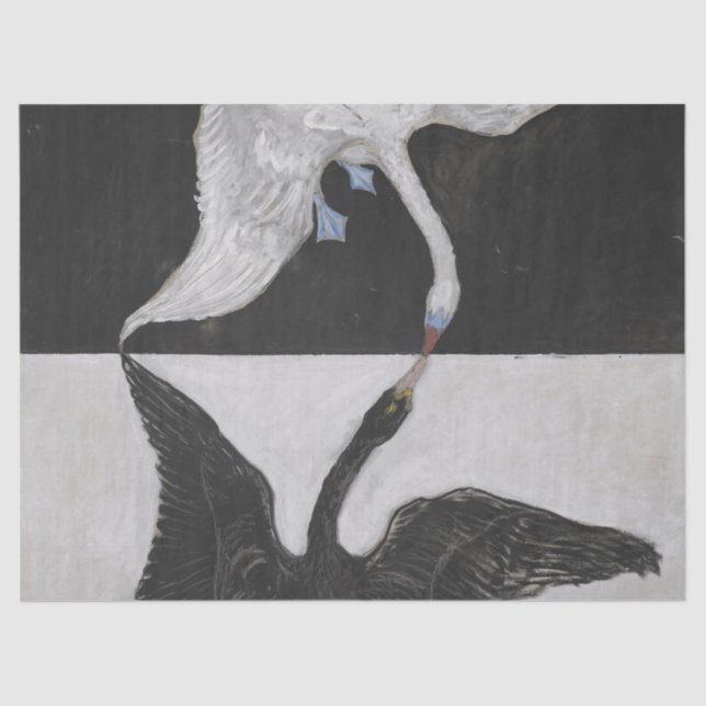 Group IX SUW The Swan No 1 by Hilma Klint Tissue Paper (Front)