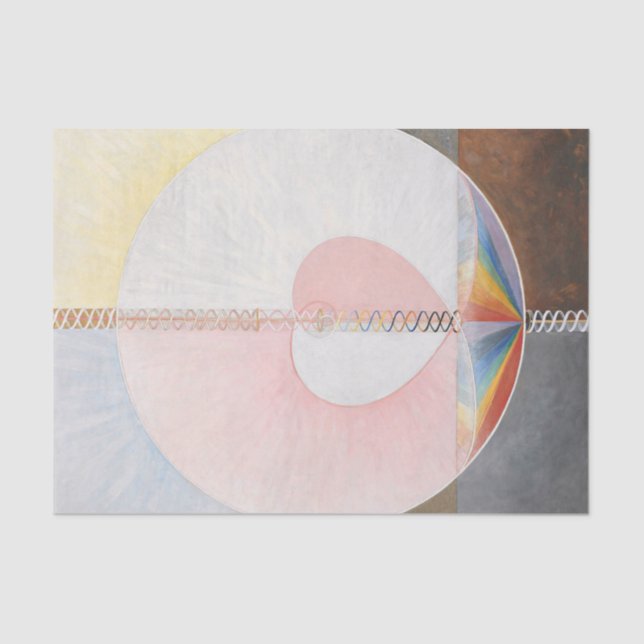Group IX, UW, No. 25 The Dove No. 1 by Hilma Klint Tissue Paper (Front)