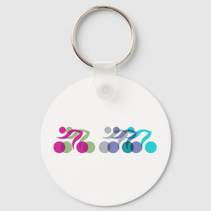 Group of Bikers Keychain