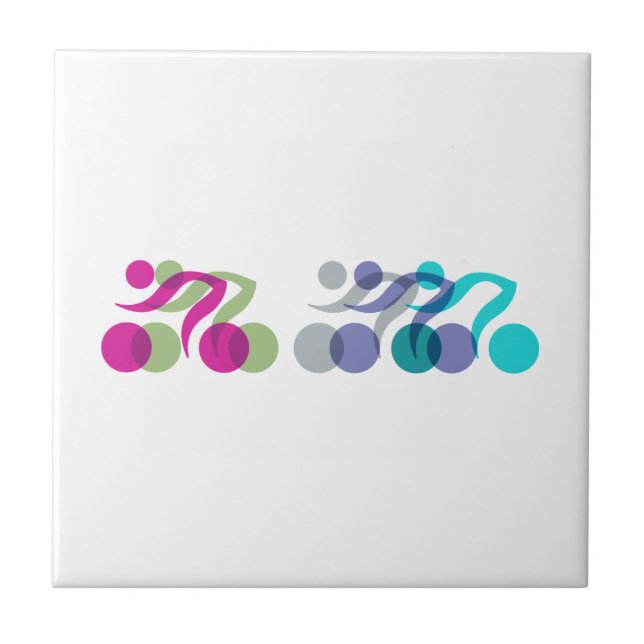 Group of Bikers Tile (Front)