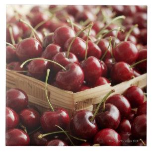 Group of cherries in punnett tile