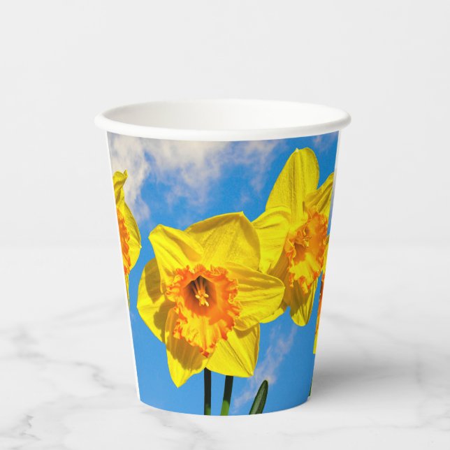 Group of Daffodils Gold Medal flowers Paper Cups (Front)